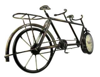 Metal Bicycle Built For Two Table / Desk Clock  