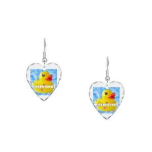    Earring Heart Charm Rubber Ducky Girl HD Artsmith Inc Jewelry