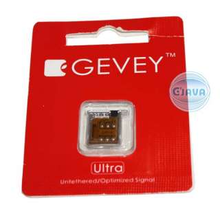 Red Gevey Ultra AUTO Unlock iPhone 4 iOS 5.0.1 Baseband MUST UNDER 04 