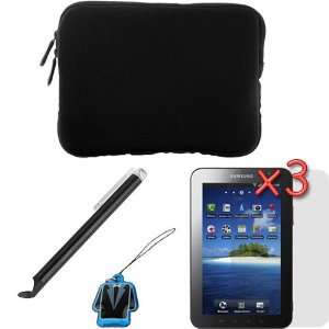  Case + 3 X LCD Screen Protector + Black Universal Stylus with Flat 