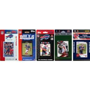 NFL Buffalo Bills 5 Different Licensed Trading Card Team 