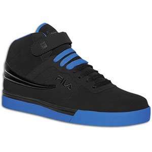 Mens Fila VULC 13 High Top Sneaker in Black/Blue  