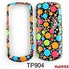FOR SAMSUNG SGH T105G TRACFONE COLORFUL DOT BLACK CASE COVER SKIN 