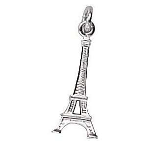  Rembrandt Charms Eiffel Tower Charm, 14K White Gold 