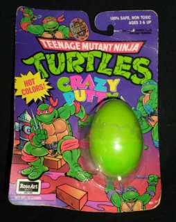 1990 Teenage Mutant Ninja Turtles TMNT MOC Silly Putty Crazy Putty 