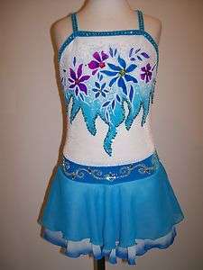 CUSTOM MADE TO FIT ICE SKATING BATON TWIRLING DRESS  