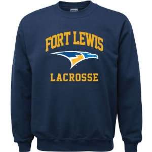   Navy Youth Lacrosse Arch Crewneck Sweatshirt