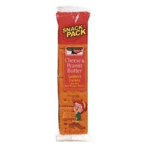 Sandwich Crackers, Cheese & Peanut Butter, 8 Piece Snack Pack, 12 