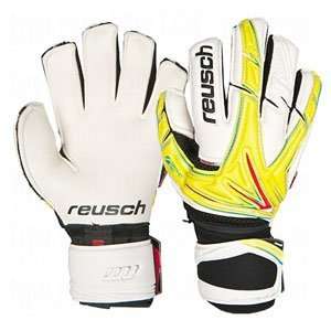  Reusch Keon Pro G1 Goalie Gloves White/Yellow/Black/Red/10 
