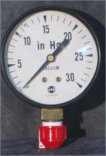 US GAUGE 2.5 VACUUM REGULATOR for 0 TO 30 HG  