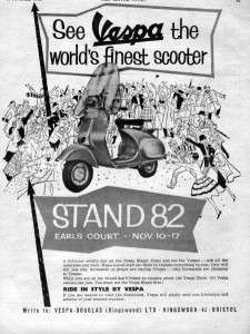1957 Vespa Scooter Original Ad  