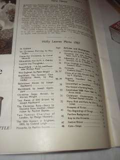 1957 Holly Leaves Christmas Number of Sport & Country  