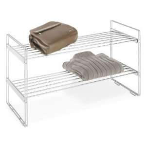  Stackable Closet Shelves (Chrome) (7H x 15.63W x 11.5D 