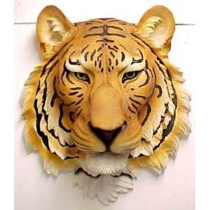  Bengal Tiger Head Mount Wall Statue Bust
