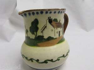 Small Wade Pictured Water Pitcher With Saying  