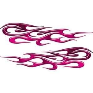  Real Fire Pink Tribal Flame Decals Motorcycle, Truck, Car 