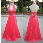 NWT MORGAN & CO $150 Watermelon Evening Formal Gown 1  