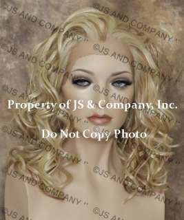 Heat OK Lace Front Wig med. Wavy Blonde Mix 613 27  