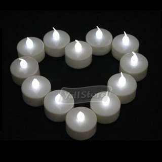 60 White Tea Light LED Candle Wedding XMAS Decoration  