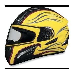 AFX FX 100 Sun Shield Helmet , Color Yellow, Size Sm, Style Wave 