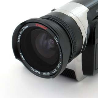 Wide Angle Lens and Hood for Canon VIXIA HF10 HF100  