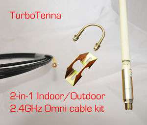 15dBi Outdoor Omni WiFi Antenna with 20FT RPSMA cable 489226316780 