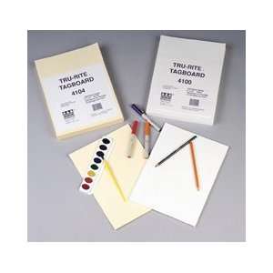  Heavyweight Tagboard Paper, 150 lb., 9x12, 100 Ct, White 