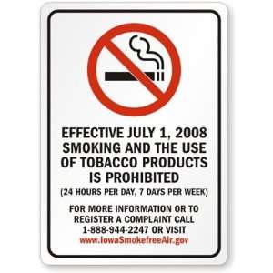  EFFECTIVE JULY 1, 2008 SMOKING AND THE USE OF TOBACCO PRODUCTS 