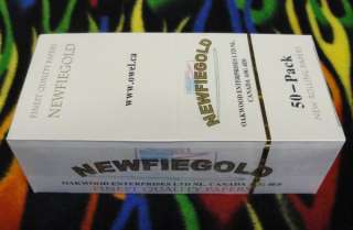 50 Packs NEWFIEGOLD Cigarette Rolling Papers Full Box  
