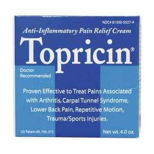  Topricin Cream 4 oz jar
