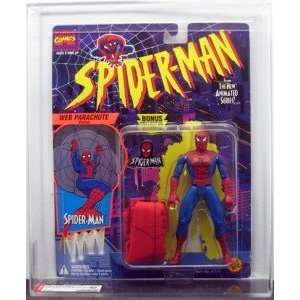   Web Parachute Spider Man AFA 80 Sealed in Graded Case Toys & Games