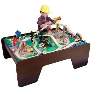    KidKraft Hard Hat Highway Train Set and Table Toys & Games