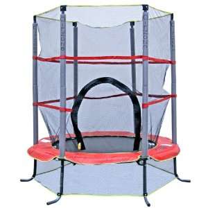 Airzone My First Trampoline with Enclosure, 55 Inch, Red  