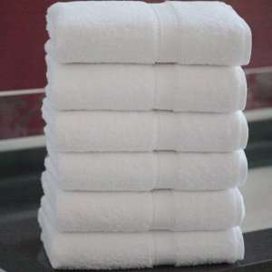  White Turkish Hand Towels (set Of 6)