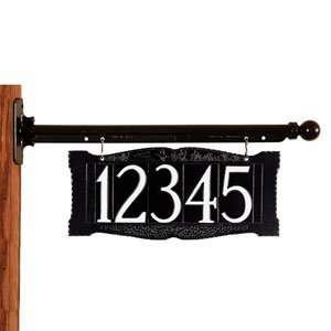  2 Sided 4 Inch Numbers Standard Ladder Rest Sign 1 Line 