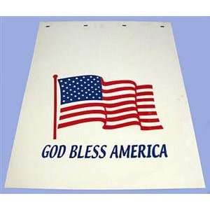  USA God Bless American Flag Mud Flaps 24 x 30 