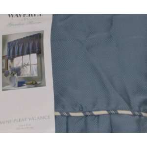  Waverly Garden Room Blue Mini Pleat Window Valance Curtain 