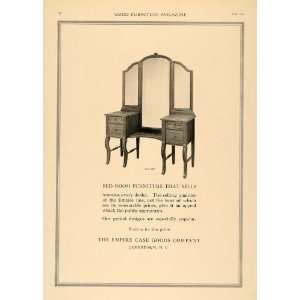  1918 Ad Bedroom Furniture Vanity Empire Case Goods 552 