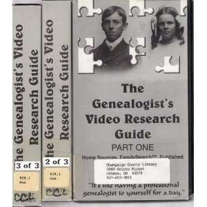   VIDEO RESEARCH GUIDE  3 TAPE SET (VHS TAPES) 