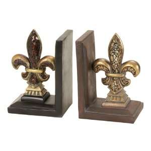  Fleur Fluer De Lis Bookends Antique Style Book Ends