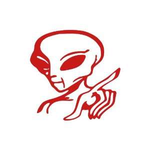  Alien RED vinyl window decal sticker