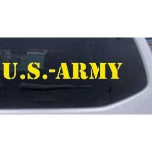US Army Military Car Window Wall Laptop Decal Sticker    Yellow 12in X 
