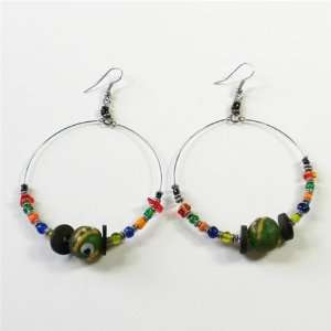  Gifts with Humanity ZCE024H Green 224018 Kenyan Hoops  Kenya Gifts 