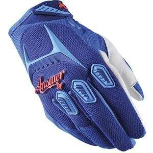  Answer Racing Womens WMX Gloves   Medium/Blue Automotive