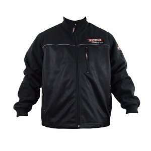 Vega Zip Up Reflective Black Waterproof Fleece Jacket (Mens & Womens 